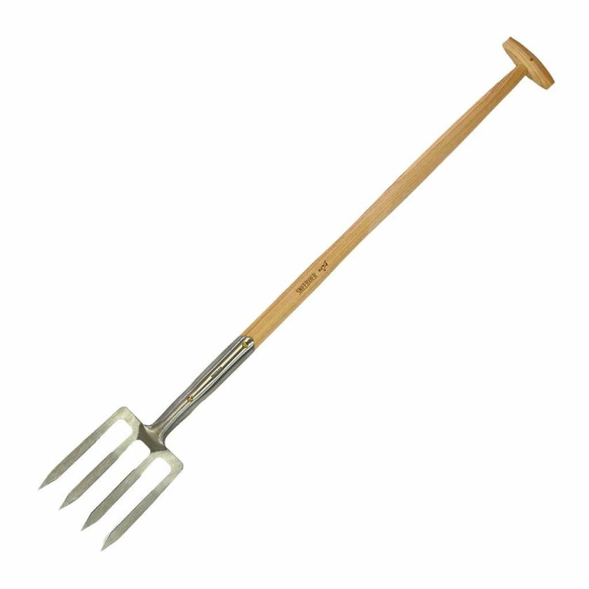 Long Handle Garden Tools | Garden Border Fork – Luxe Handle Garden Forks Garden Forks